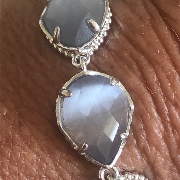 NWT Kendra Scott RARE & RETIRED Brynn Bracelet Slate & Silver So Beautiful! - Picture 11 of 14